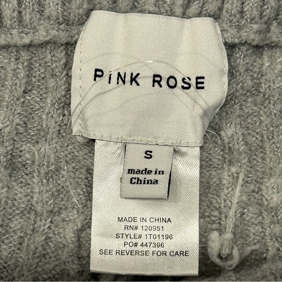 Pink Rose Gray 2piece Sweater & Shorts S - Picture 3 of 9